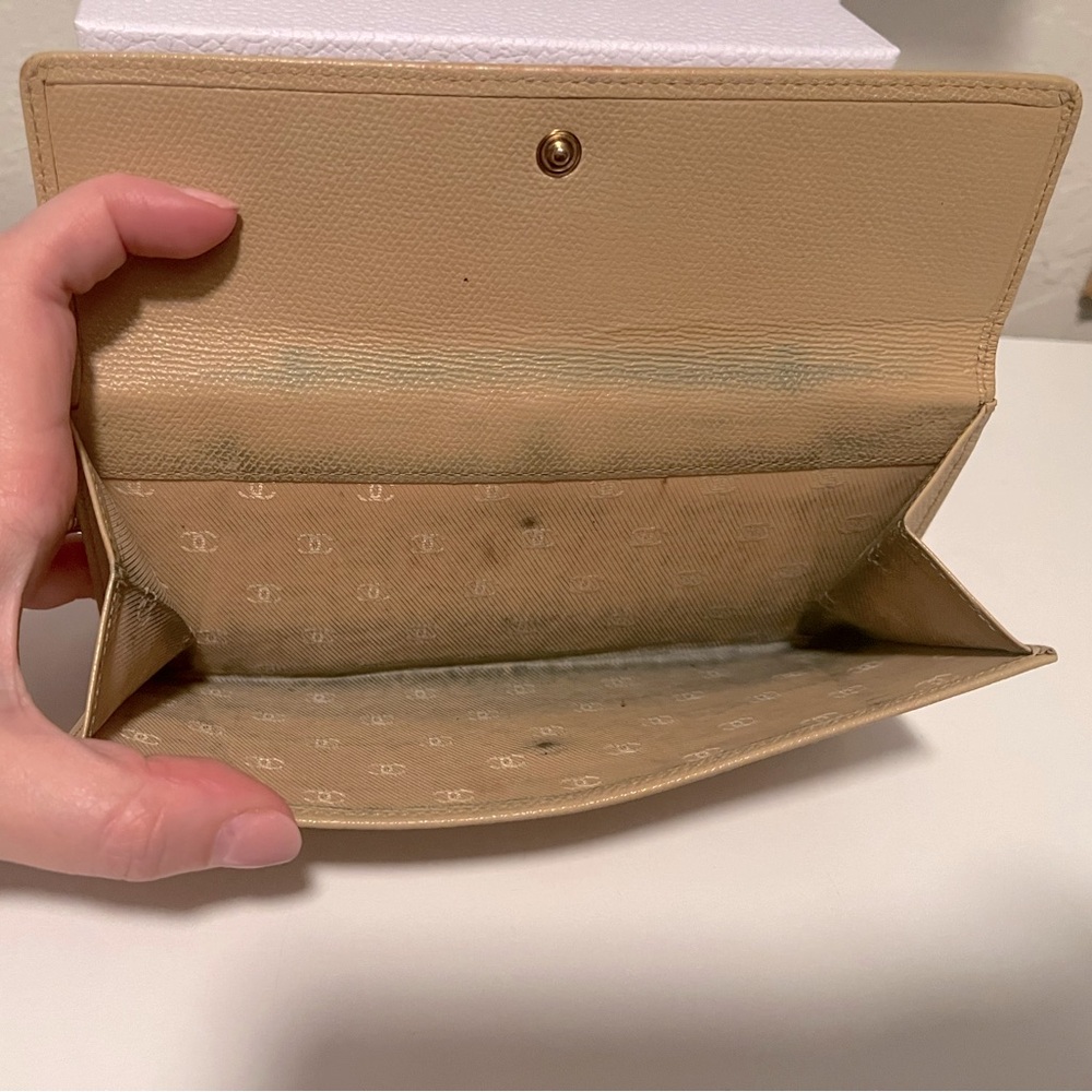 Chanel Beige Wallet - image 8